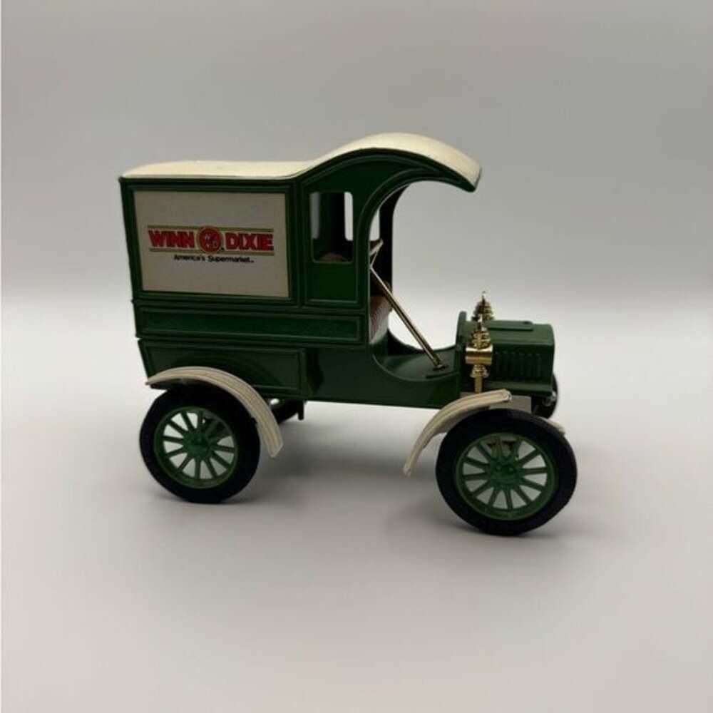 Green Vintage Toy Delivery Truck